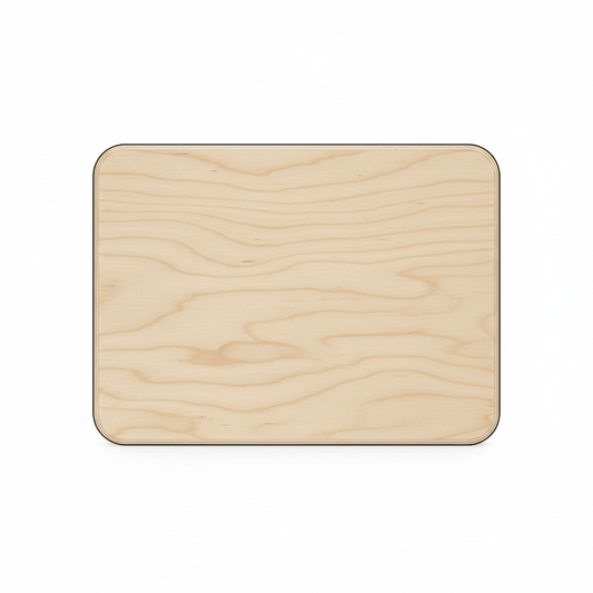 Wooden Rectangle Plaque - 14" x 10 - 1/2" Birch Plywood Plaque | Rounded Edge Craft Sign - NameSigns.com