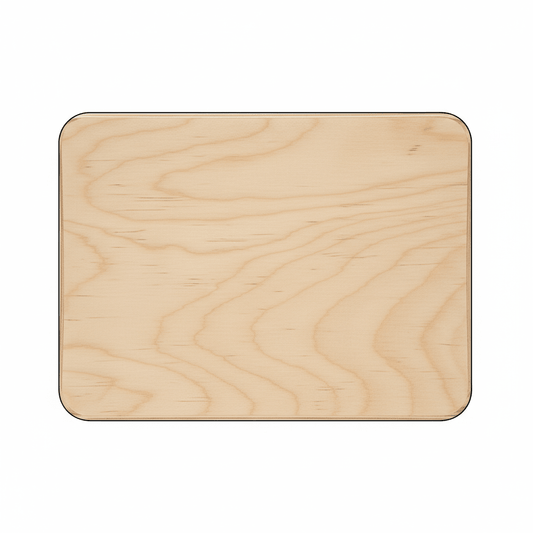 Wooden Rectangle Plaque – 16 Inch Birch Plywood Plaque with Rounded Edges - NameSigns.com