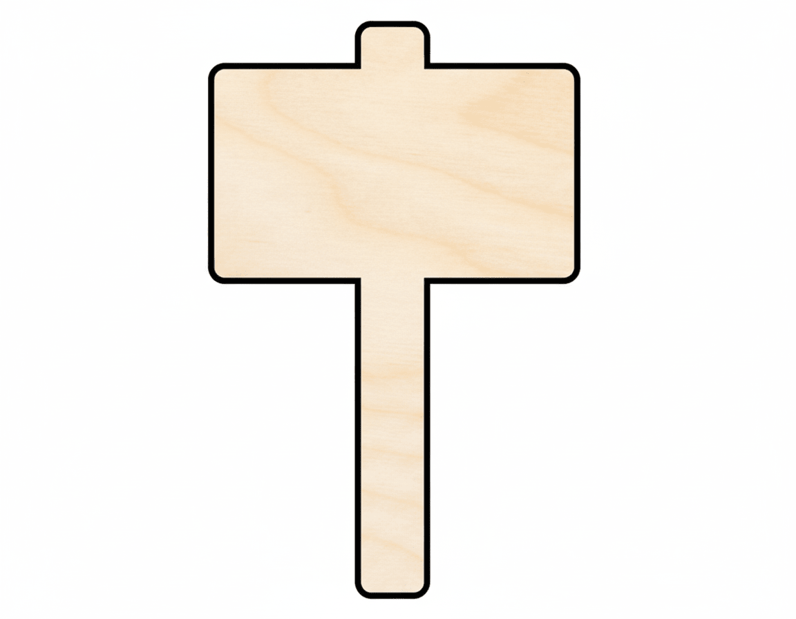 Wooden Sign – Laser Cut Wood Craft Cutout | Paintable Birch Wood Blank Door Hanger Wooden Cutout Cut Outs - Unfinished - NameSigns.com