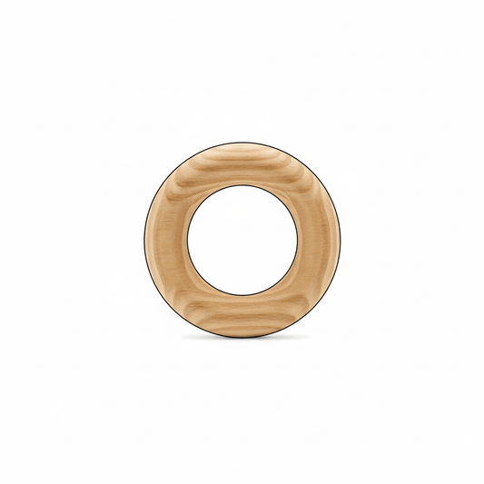 Wooden Toss Rings - 1 - 1/2" Durable Pre - Sanded Wood Craft Rings for Macrame & Games - NameSigns.com